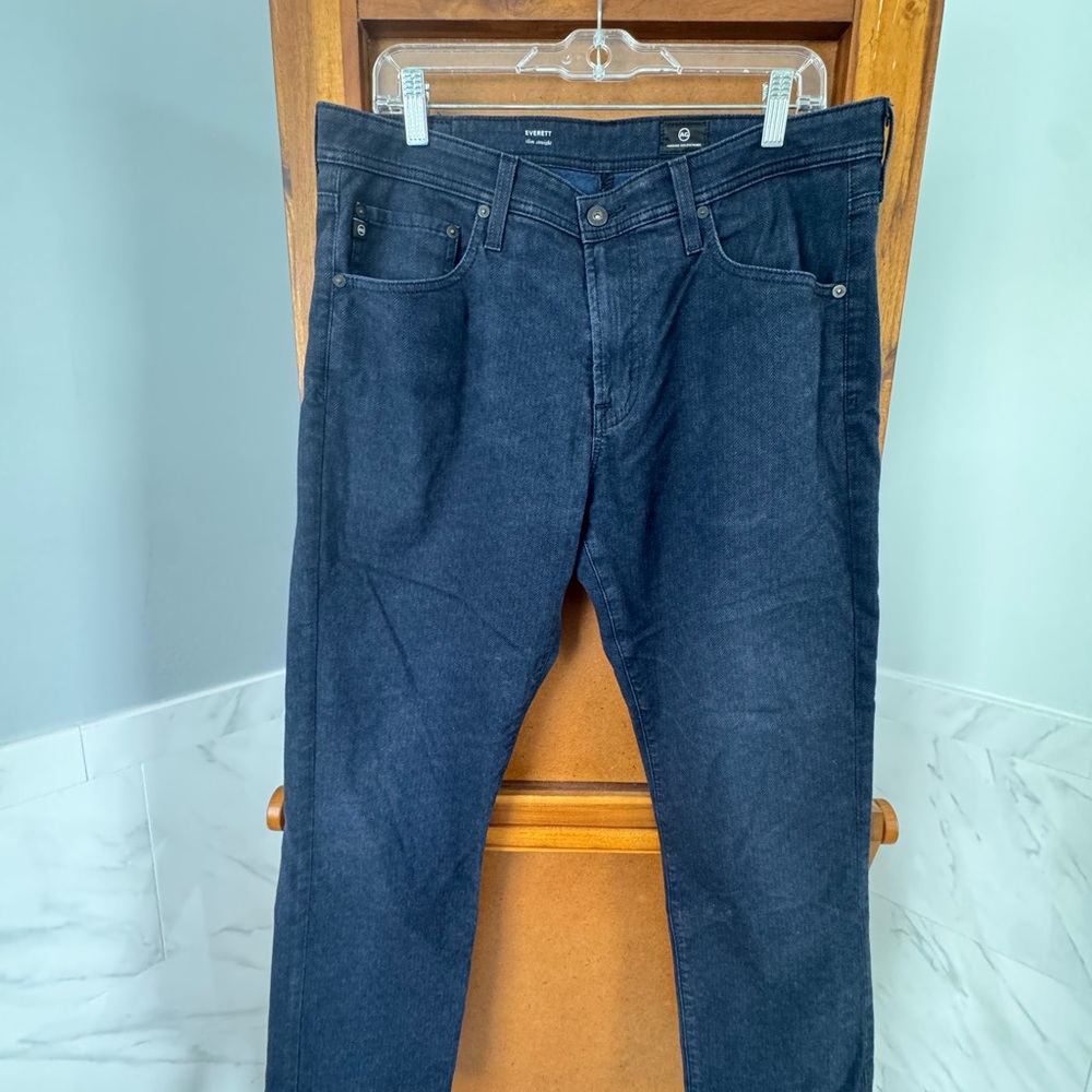 AG Adriano Goldschmied Charcoal Slim Straight Jeans